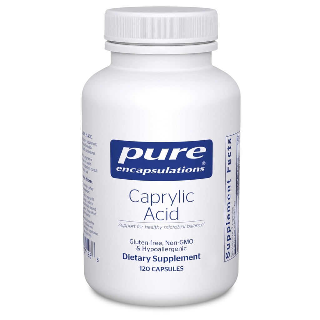 Pure Encapsulations Caprylic Acid | Supplemento per Gut and Digestive Health, GI Balance, Supporto Gastrointestinale e Intestinal Health* | 120 capsule
