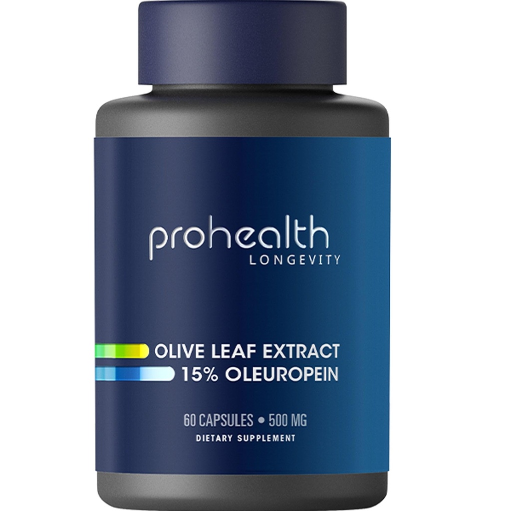 Estratto di foglie di oliva ProHealth (15% Oleuropein) (500 mg, 60 capsule di verdure)