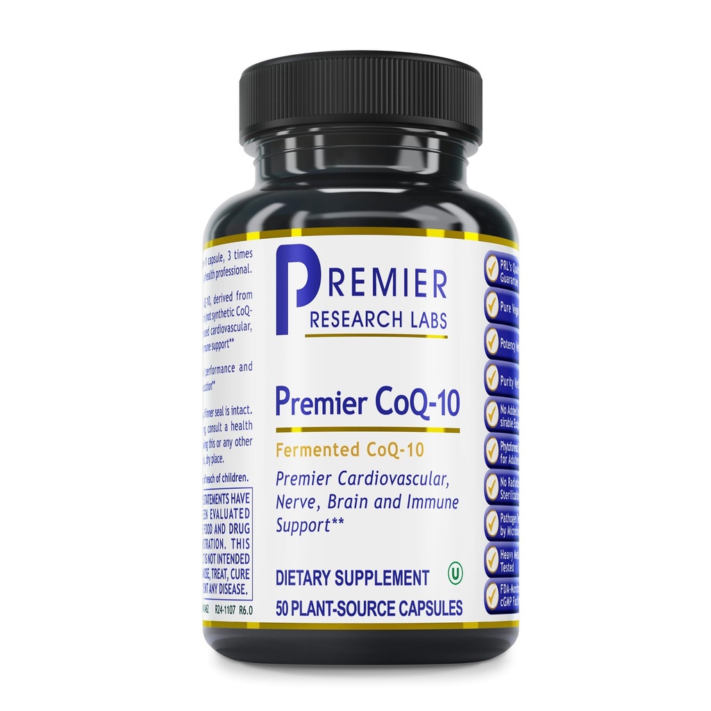 Quantum Nutrition Labs CoQ-10 Qultured - Coenzyme Q10, Co Q 10 Supplemento, 100 mg capsule per la salute del cuore, Nerve, e supporto immunitario, Ubiquinol Co Enzyme Q-10 con alghe rosse - 60 capsule vegetariane