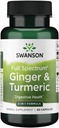 Swanson Full Spectrum Ginger & Turmeric 60 capsule