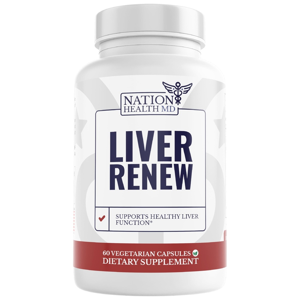 Liver Renew - Riparazioni Detox &amp; Riparazioni - Integratore di supporto per fegato con estratto di carciofo, cardanico, dadelion e curcuma (1 Bottiglia)