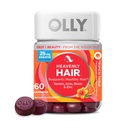 OLLY Capelli Celeste, Supporta capelli sani, Cheratina, Biotina, AMLA, Chewable Supplement, 30 giorni di alimentazione - 60 conte
