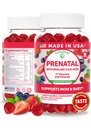 Lunakai USA ha fatto vitamine prenatali con ferro e acido folico - Deliziosa gravidanza Multivitamina Gummies per le donne, 60 conte