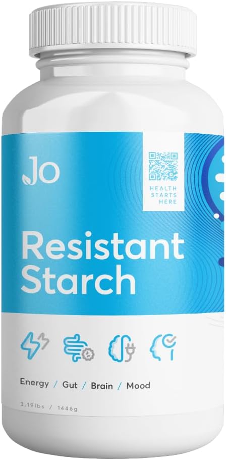 Polvere di amido resistente di Jo - Superfood di granturco Premium, Banana-Free, Lectin-Free - Supplemento di fibra per sostenere l'energia, la salute del fegato, l'umidità e la produzione di butirato (3LB alimentazione)