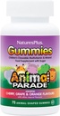 NaturesPlus Animal Parade Source of Life Gummies - Natural Orange, Grape e Cherry Flavors - 75 Gummies a forma di animale - Multivitamina del bambino di tutto cibo - senza glutine - 37 Serve