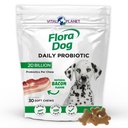Vital Planet - Flora Dog Probiotics, Dog Chews Supplemento con 20 Miliarde Culture e 11 Strains, Supporto Immune e Digestivo Probiotici per Cani, 30 Bacon Natural Aromaed Soft Chews