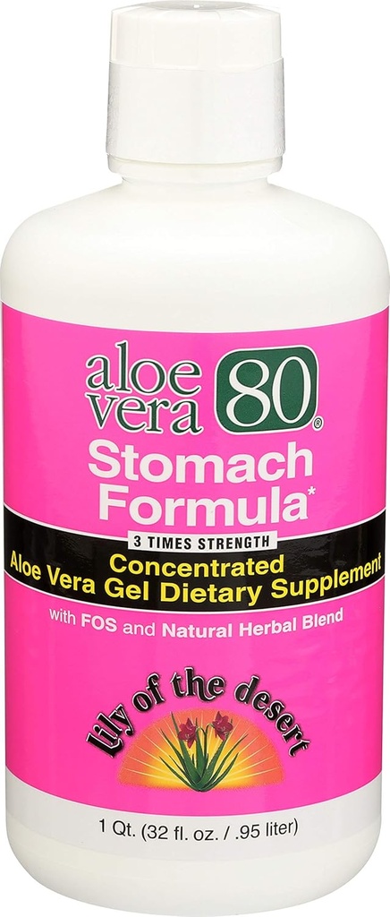 Aloe 80 Organics Stomach Formula, 32 once