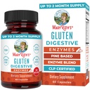 MaryRuth Organics Gluten Enzymes Capsules | Integratore di enzimi per il Gut Health Support | Digestione di glutine | & Absorbimento nutriente | Vegan | Gluten Free | 60 Count