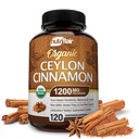 NutriFlair Organic Ceylon Cinnamon Supplemento 1200mg, 120 Capsule - Certificato USDA - Non OGM, Polvere senza glutine, pillole antiossidanti