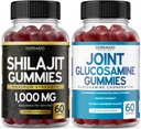 DORADO NUTRITION Shilajit Gummies for Men & Women (60 Gummies) e Glucosamine Chondroitin (60 Conte)