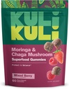 Kuli Kuli Super Energy Gummies - Integratori Energetici con Moringa, Caffeine-Free Natural Energy Booster - 60 Non OGM, Gluten-Free Moringa Gummies