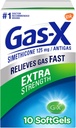 Rilievo Gas-X ad alta resistenza Softgels con Simethicone 125 mg - 10 conte