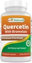 Best Naturals Quercetin con Bromelain Veggie Capsule - 800mg di Quercetin & 165 mg di Bromelain (2400 GDU/g), 120 Count