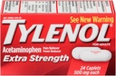 TYLENOL Extra Forza Acetaminofenina 500 mg Caplets 24 ciascuno