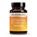 Dr. Mercola Liposomal Vitamin D3 - Supporta Cuore, Salute Bone & Immune - 5000 IU Per Serve - Non OGM, Soia Free & Gluten Free - 90 Capsule (90 Serve)