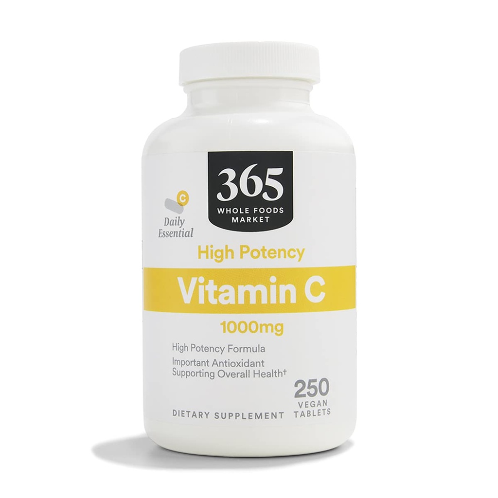 365 By Whole Foods Market, Vitamina C 1000Mg, 250 Conte
