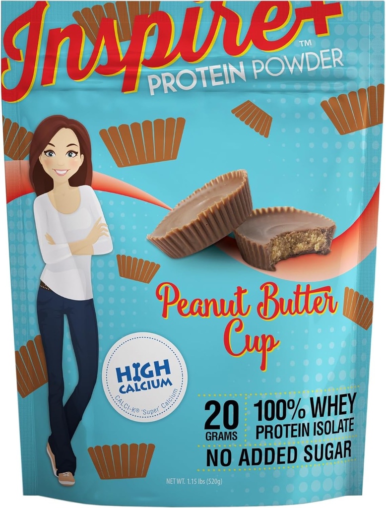 Bariatrico mangiare burro di arachidi tazza 20g polvere isolata di proteine del siero con calcio (20 porzioni)