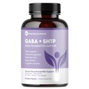 Pure 5-HTP (5-Hydroxytryptophan) Plus GABA Supplemento - per il sonno, Mood & Stress Management - 60 Caps Veggie