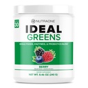 NutraOne Ideal Greens Antiossidante e Nutriente-Rich Superfood Greens Polvere Supplemento Berry- 30 Servings