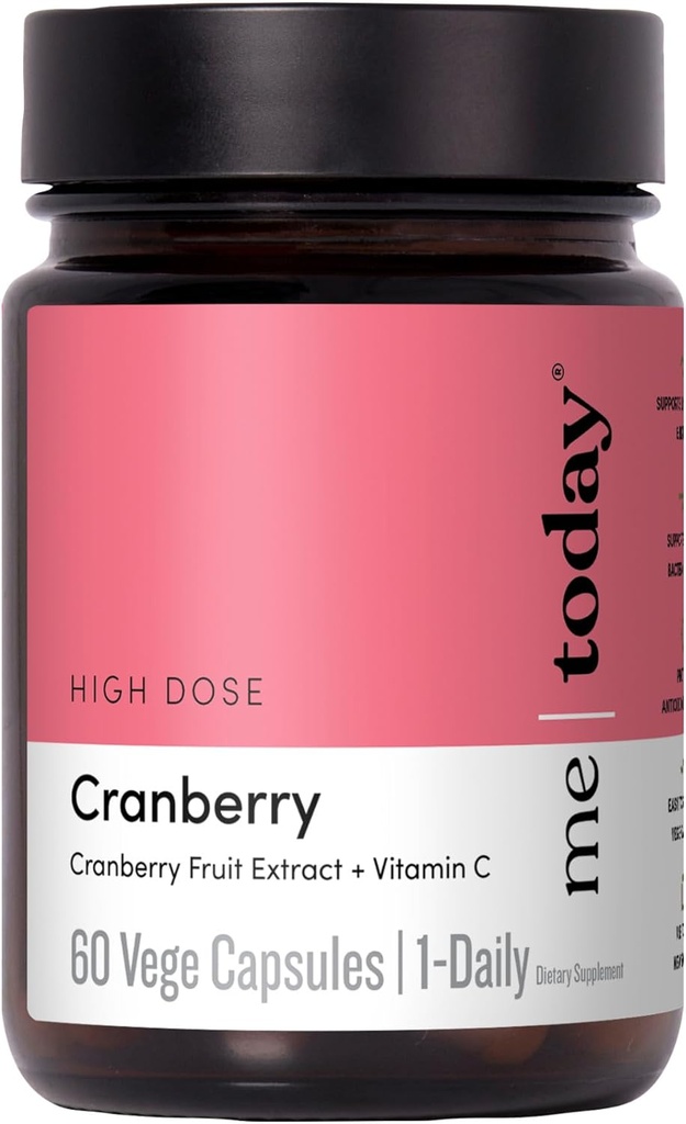 oggi Cranberry 30.000mg con vitamina C – Supporto per la salute del tratto urinario, Boost immunitario, Integratore Vegano – Pillole di mirtillo ad alta potenza per donne e uomini, 60 Serve