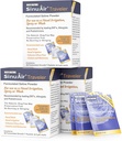 SinuAir 2.5 Gram Saline Packets - Cloruro di sodio con Potassium & Calcium, Pacchetti di riempimento della polvere della soluzione del sale per la macchina di irrigazione nasale, 90 pacchetti