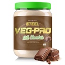Integratori d'acciaio Veg-PRO | Vegan Protein Powder, Milk Chocolate | 25 Servings (1.65lbs) | Protein Powder with BCAA Amino Acid | Gluten Free | Non Dairy | Low Carb Formula