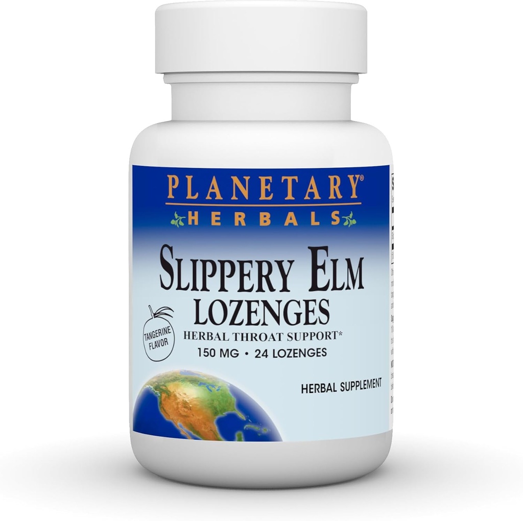 Erboristeria Planetaria Slippery Elm Lozenges, 24 Conte