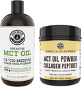 Prestazioni di Costa sinistra 32oz Olio MCT Premium e 16oz Vanilla MCT + polvere di collagene
