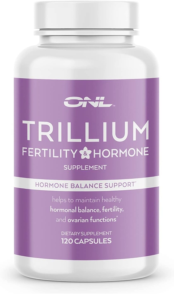 Integratori di fertilità di trillio per le donne, capsule di inositolo di equilibrio dell'ormone, formula potente, 120 capsule con 2000mg Myo-inositolo