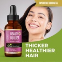 Erbal Goodness Beauty Builder 1oz - Collagene per le donne con acido biotin & ialuronico - Crescita dei capelli, idratazione della pelle, supporto per unghie, Booster di bellezza antiinvecchiamento - Include Marigold & Guava Leaf