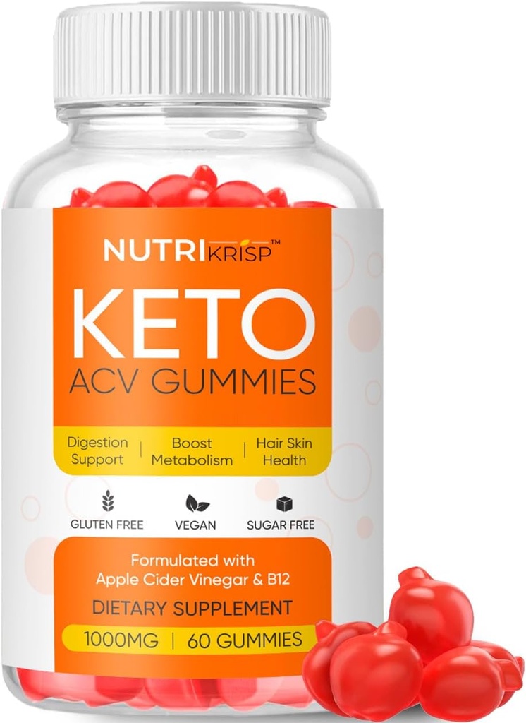 Keto ACV Gummies - Integratore di sigari di mele senza glutine senza zucchero per le donne degli uomini (1000MG)