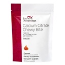 Bariatric Advantage Calcium Citrate Chewy Bites 250 mg - per pazienti affetti da chirurgia baratrica - Vitamina D3 - Supplemento di calcio masticabile senza zucchero - Cuciture di calcio baratrico - Caramel Flavor - 60 Count