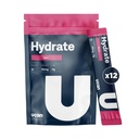UCAN Hydrate Electrolyte Drink Mix (Berry, 12 Stickpacks) Senza zucchero, Keto-Friendly, Vegan, Non OGM, Polvere di elettroliti senza glutine con potassio e magnesio per Runners & Athletes