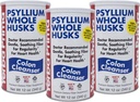 Yerba Prima Psyllium Whole Husks Colon Cleanser, 12 once (Pack Of 3)