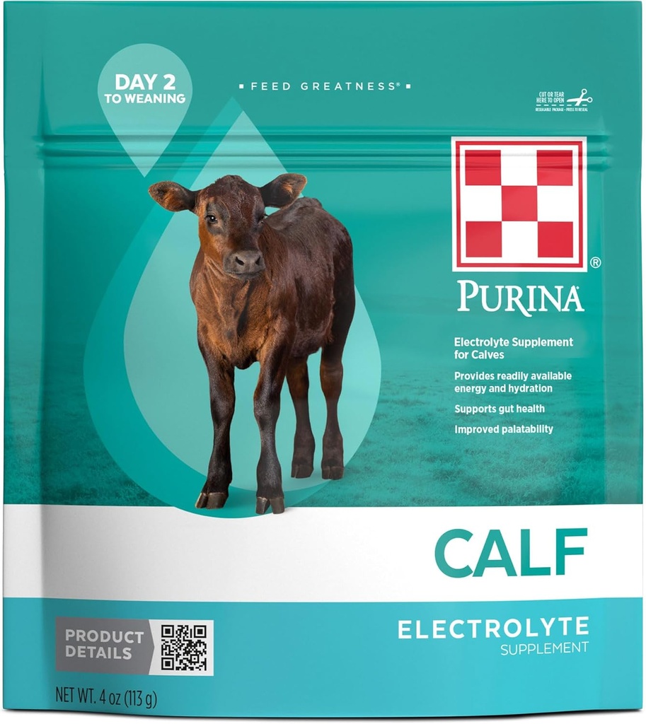 Purina® Calf Electrolyte | 4 once (4 OZ) Pouch