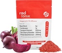 Red Tonik Superfood Powder |Beet Root |Mushroom |Turmeric |Daily Supplement con 13 Superfoods |Vitamins and Minerals |Boost Energy, Stamina |Post-Workout Recovery |Berry Flavor