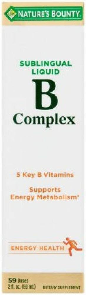 Bounty Vitamina B Complex Sublingual Liquid 2 oz (Pacchetto di 3)