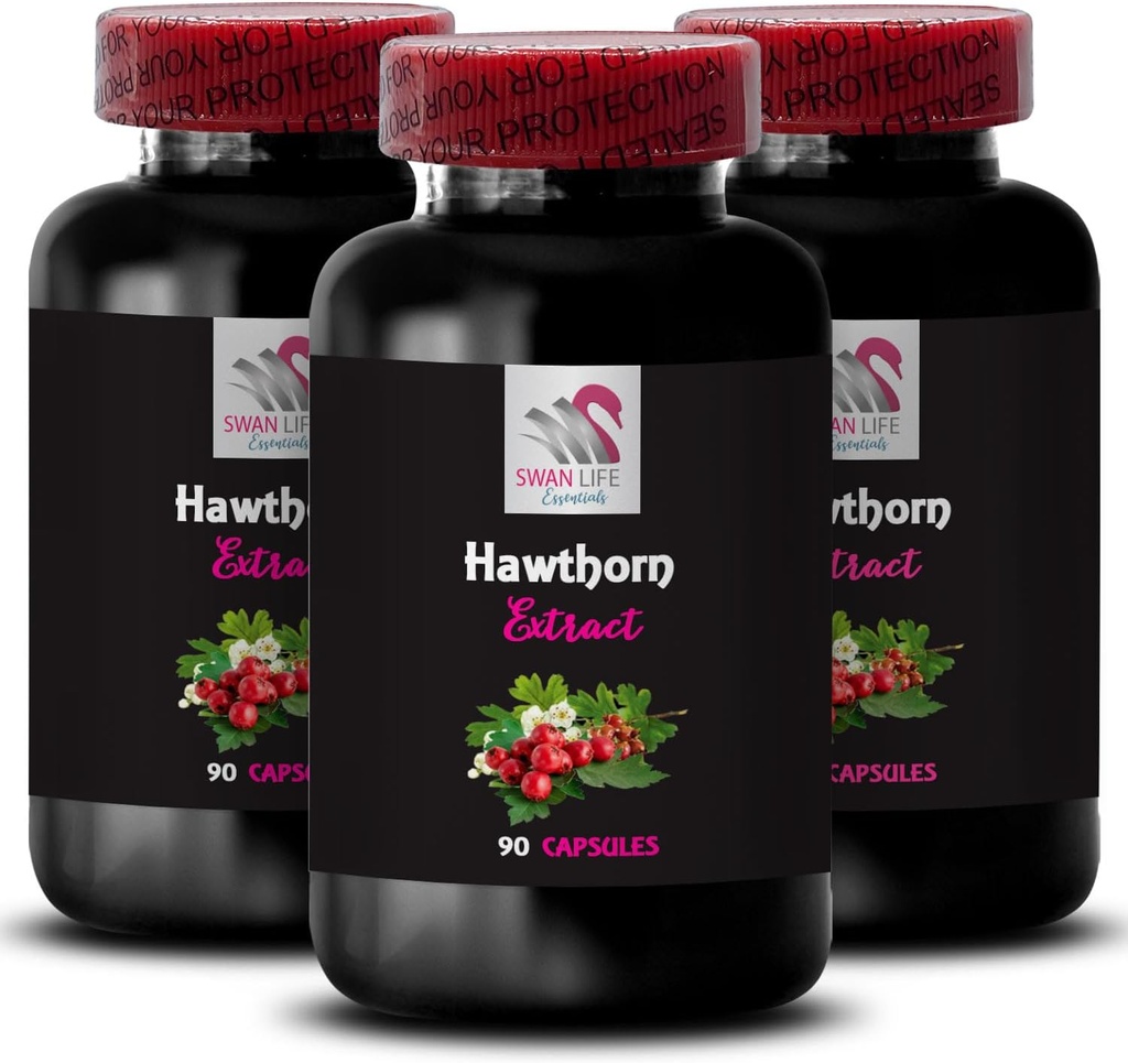 Fonte di bacche selvatiche - HAWTHORN EXTRACT - Flora antica, Miscela di potenza di bacca, Miscela di sorgente di flora, Boost di benessere botanico, Radicato nella tradizione, Tradizione di potere di foglia, Fonte botanica 3Bot 180Caps