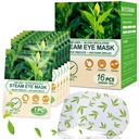 Maschere per occhi a vapore 16 pacchetti per occhi asciutti, maschera per occhi caldi del tè verde, Fatigue per occhi rilievi e occhi gonfiati, Compressori per riscaldamento umido per gli occhi, Maschera per occhi riscaldata, Essentials da viaggio monouso e set di rilassamento