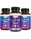 Nested Naturals Luna Kids Sleep Supplement (60 compresse masticabili) & Luna Natural Sleep Aid (60 capsule vegane)