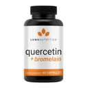Luma Nutrition Quercetin 500mg - Quercetin con Integratore Bromelain - Antiossidante - Supporto Immune - Vegan & Gluten-Free - 60 capsule