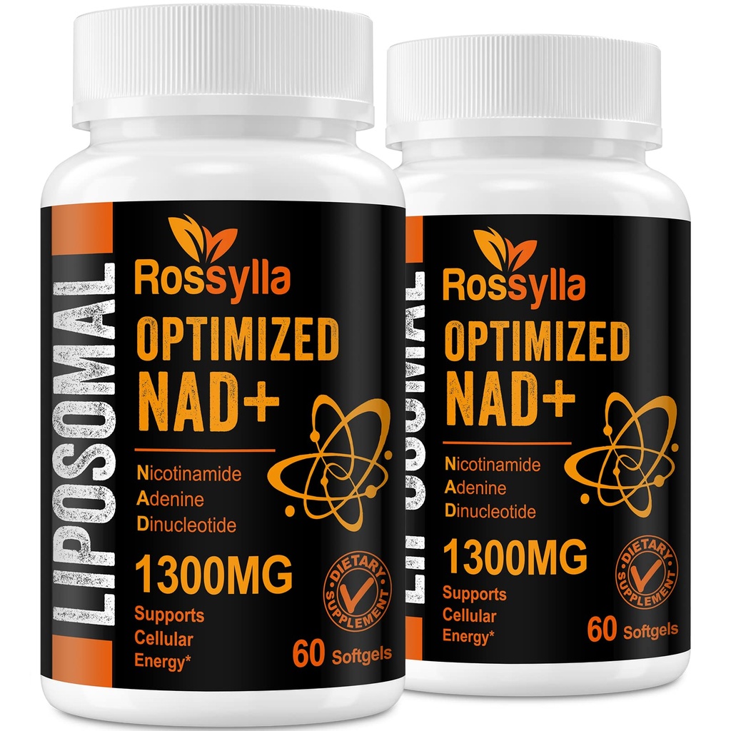 1300 MG Liposomal NAD+ Supplemento | Absorbimento più alto | Purest NAD Supplemet to Boost NAD+ Effetivamente | Boosting NAD+ Supplemento per Aging Defese, Energia cellulare, Longevità | 120 Conte