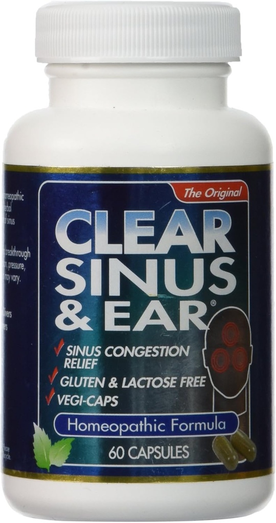 Formula omeopatica, Sinus and Ear, 60 Count
