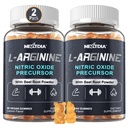 Zucchero L Arginina Nitric Oxide Gummies 1300mg per Uomini e donne con L Citrullina, Radice di barbabietola, B3 | L Arginina L Citrullina Integratori | Vegan, 120 Conti
