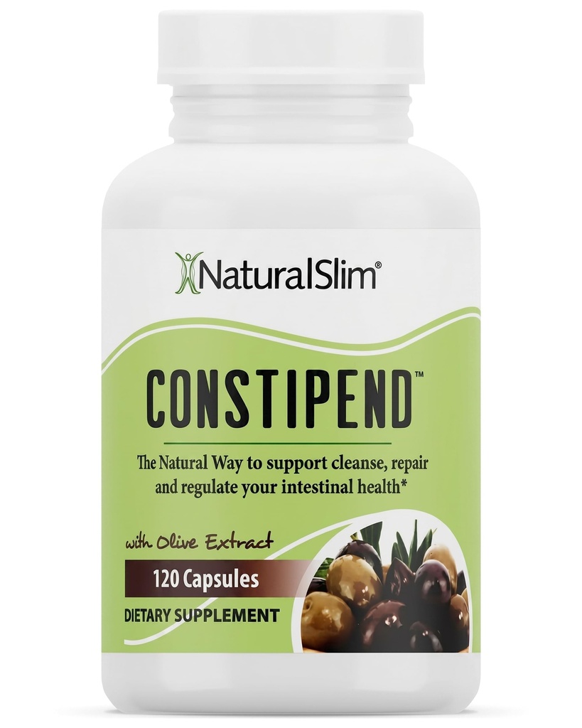 NaturalSlim, Rilievo di costipazione, Sgabello Softeners Costipend, Pulitore per le donne e gli uomini con Citrato di Magnesio, Aspartate & Olive Extract, 120 Capsule Vegetali