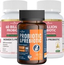 Gut Health Support Bundle: 2 Bottiglie di Probiotici Donna + 1 Bottiglia di Probiotici Universali – Digestivo, Urinario & Salute Immune per Uomini & Donne
