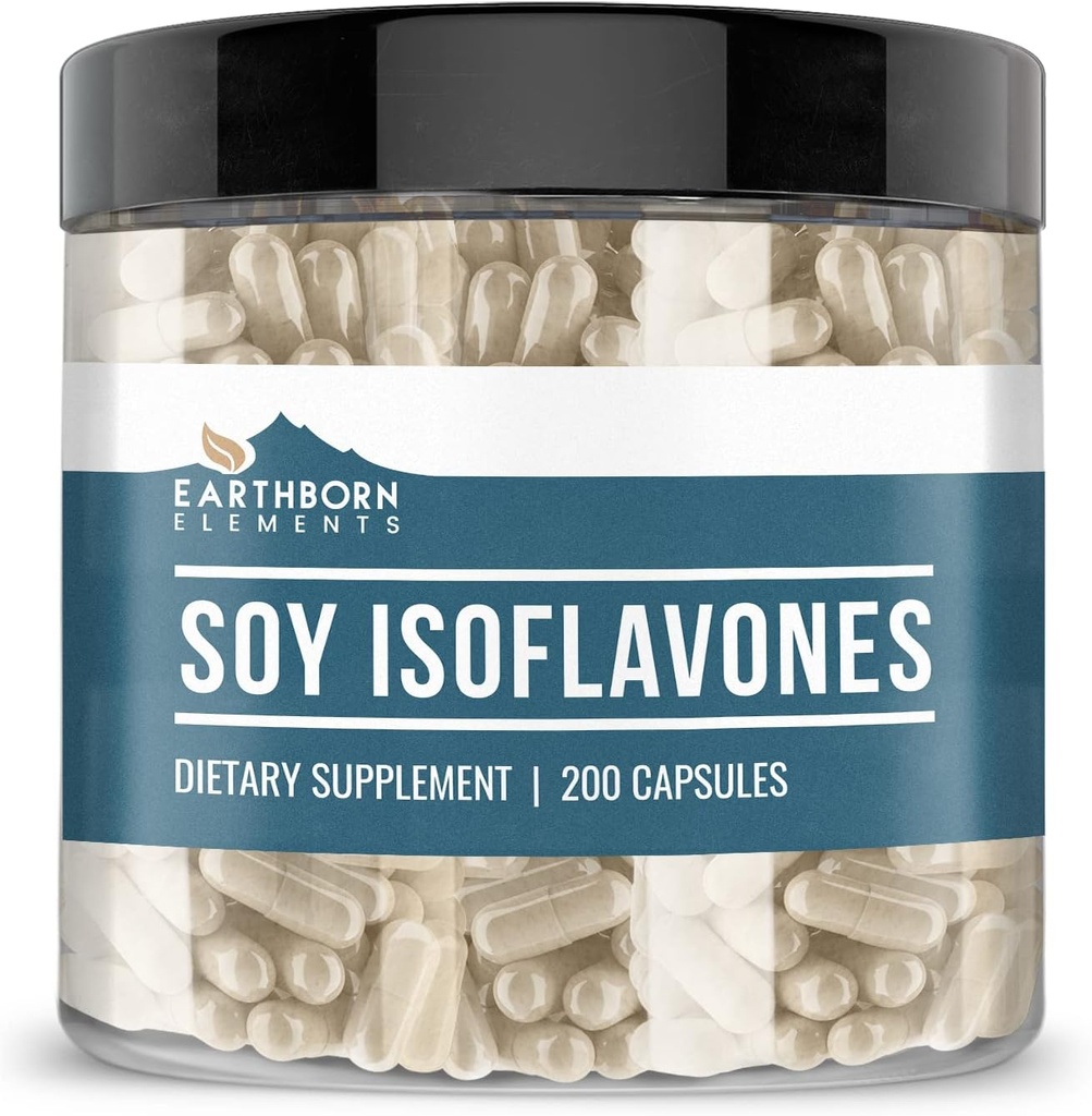 Elementi terrestri Soy Isoflavones, Pure & Undiluted, No Additivi