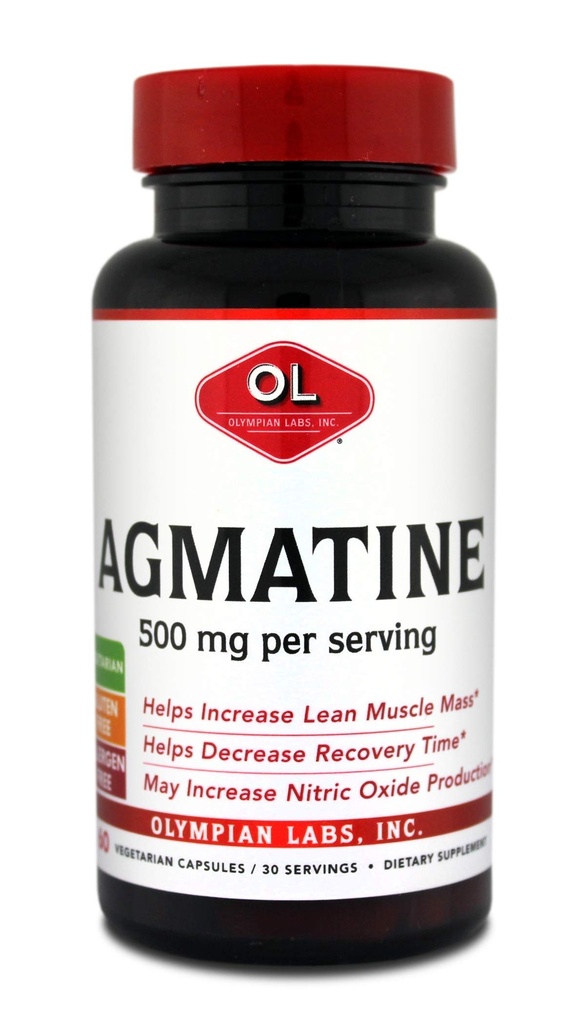 Olympian Labs Agmatine 500 mg per porzione, 60 capsule vegetariane
