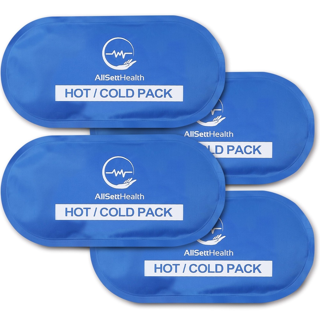 Gel gel caldo e freddo riutilizzabili per lesioni | Compress freddi, Ice Pack, Gel Ice Pack, Cold Pack per lesioni, 10,5 x 5 pollici (4 pacchetto)
