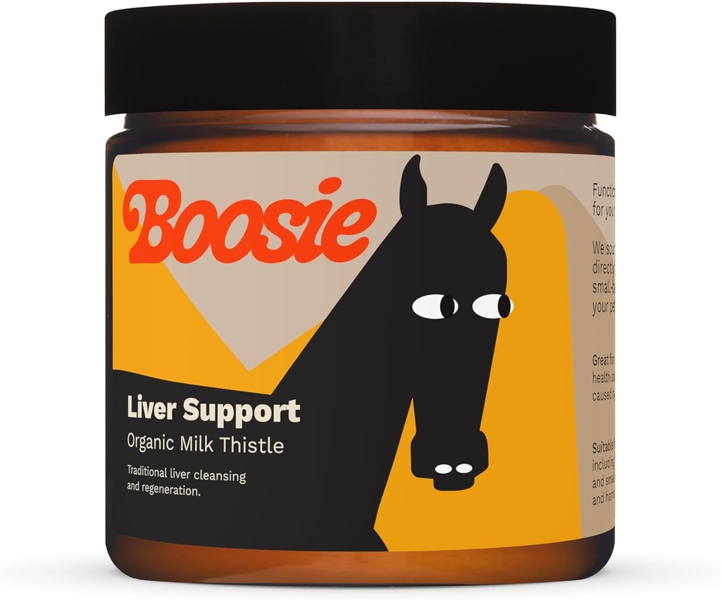 Polvere di cardo biologico Boosie per cani e gatti - Supporta la funzione e il sistema immunitario - Antiossidante - Ricco in Silymarin - 100% Naturale Senza Additivi o Preservativi - Pet Nutrition